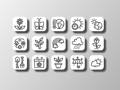 Spring icons (Outline)