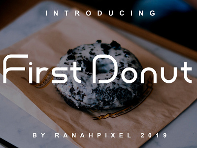 First Donut branding creative creator design font font awesome font bundle font collection font design identity illustration letter lettering logo type typografi typography ui ux web