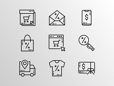 Cyber Monday app business creative cyber design doodle icon icon app icon bundle icon pack icon set iconfinder icons illustration monday online shop sale ui vector web