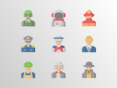 Occupation Avatar (Flat) animation app art avatar character creative design doodle drawing flat icon icon bundle icon set iconfinder identity illustration pack ui uiux vector