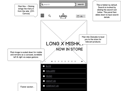Mobile Wireframe ecommerce mobile first process psychology roi ui ux wireframe