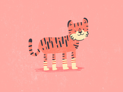 Tiger in Socks animal big cat doodle illustration sketch socks tiger tiger illustration tiger mascot tigers wild life wildlife