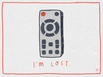 I'm Lost absent clicker disappeared find gone hidden lost remote remote control television tv vanished