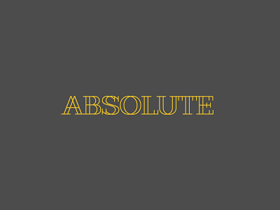 Logo 'Absolute' art branding design figmadesign illustration logo logodesign logotype vector