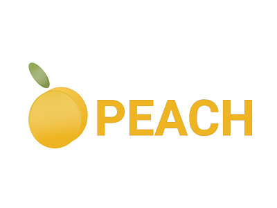 logo peach art branding design figmadesign illustration logo logodesign logotype vector