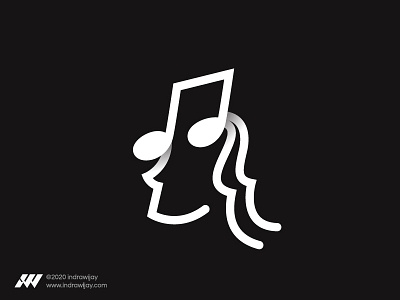 Musician Logo awesome brand brand and identity branding concert face icon identity logo mark modern monoline music musician simple