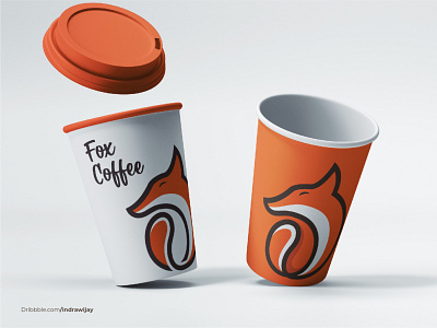 fox coffee | cup mockup