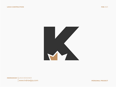 K Crown Logo brand brand design brand identity branding design crown design k king letter k logo logo design logo designer logodesign logomark logos mark minimalism minimalist simple symbol