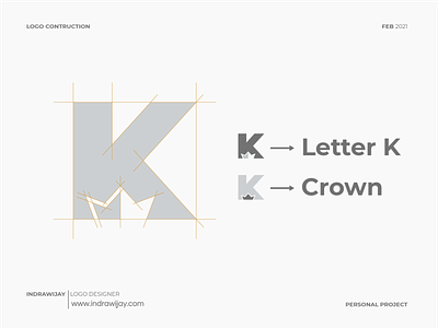 K + Crown Logo Design