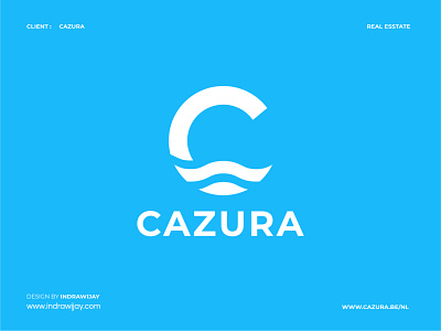 CAZURA LOGO brand brand identity branding design clean design home homes indrawijay logo logo design logo designer logodesign logomark logos mark minimalist real estate simple symbol