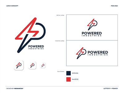 P + Power Logo Design brand branddesign brandidentity clean design flash indrawijay lightning logo logodesign logodesigner logomark logos mark minimalist p power simple symbol