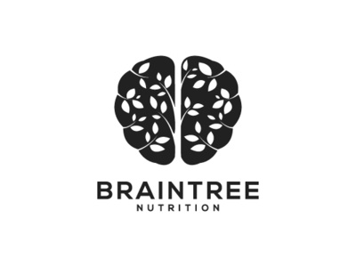 Brain Tree brain brand branding design idea logo nutrition simple tree