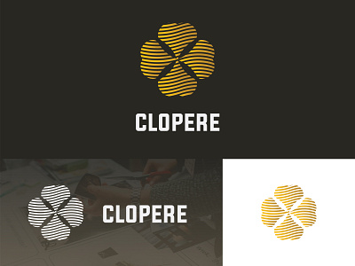 Clopere card clover design future icon logo logo design minimalist ux