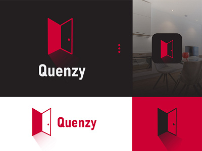 Quenzy Logo! Apps Reservation branding door future graphic design illustration logo logo design motion graphics