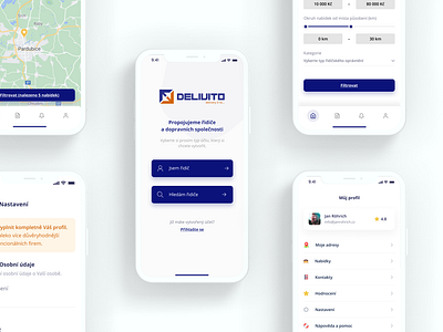 Delivito – Mobile App design for carriers