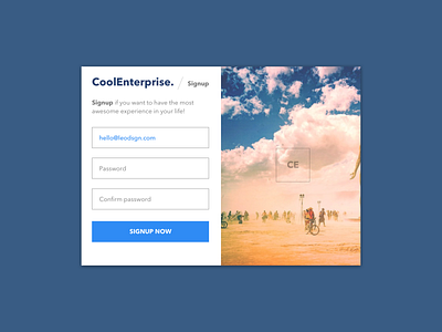 01 - Sign up form ui ux web