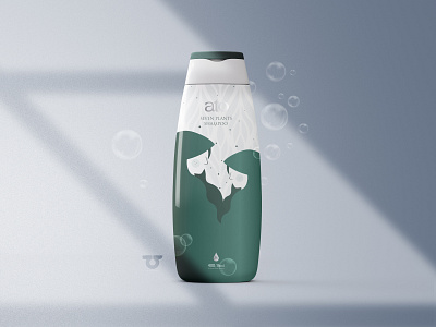 Herbal shampoo branding character design design flat illustration packaging persian
