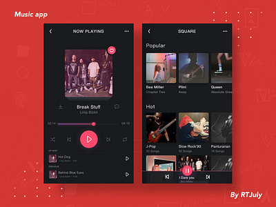 Music App music song ui 图标 应用 设计
