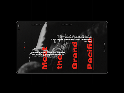 Web Design ui ux web design 卷筒纸 应用 插图 歌曲 设计 音乐