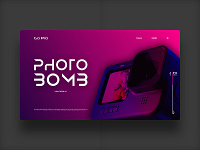 Go Pro Hero 9 | Teaser Concept branding ui web design