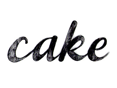 Cake lettering letters type
