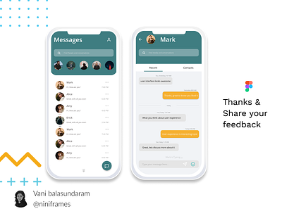 Messaging APP Concept design figmadesign interaction interaction design interactive mobileappdesign prototype ui uiux ux visual