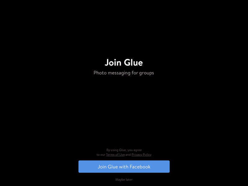 Join Glue facebook groups login messaging photo sign up