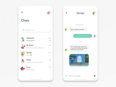 Mobile Direct Messaging App Design