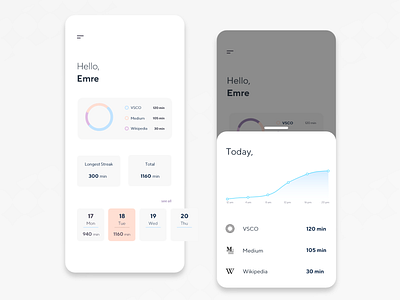 Mobile Overlay Screen Design - App Time Tracker App