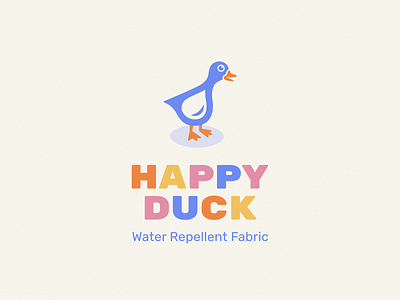 Happy Duck branding design duck duck logo happy logo water