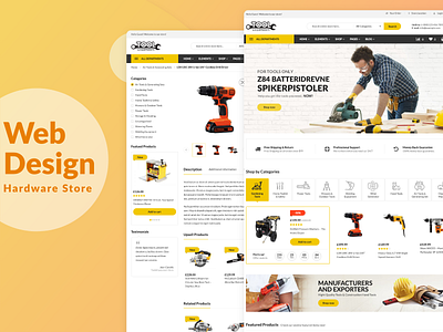 Hardware Store Website Design Concept