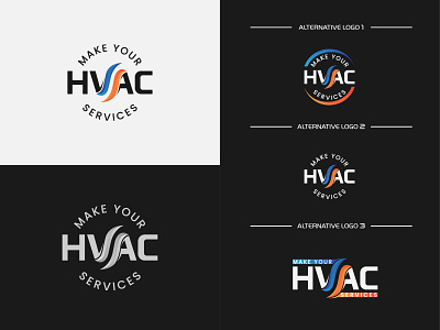 HVAC branding creative design hvac logo logodesign minimalist typography vector