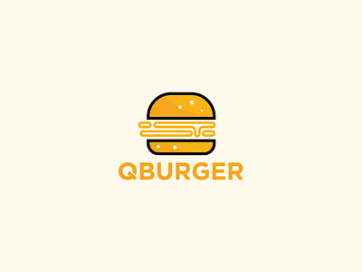 Quick Burger branding burger clean creative design food graphic design illustration logo logodesign minimalist vector