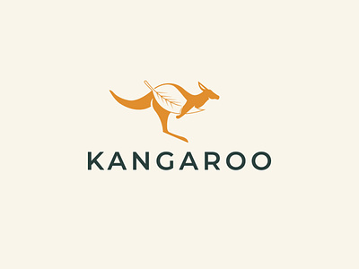 Kangaroo animal clean creative design icon kangaroo logo logodesign minimalist nature vector