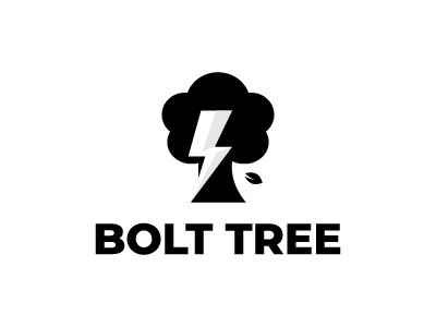 BOLT TREE bolt branding clean creative design graphic design logo logodesign minimalist tree utility vector