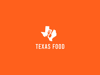 Texas Food branding clean creative design food graphic design logo logodesign minimalist restaurant texas vector