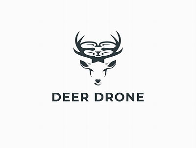 Deer Drone branding clean creative deer design drone graphic design logo logodesign minimalist outdoor vector