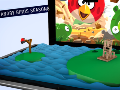 Classic Angry Bird 3d animation cinema 4d design illustration