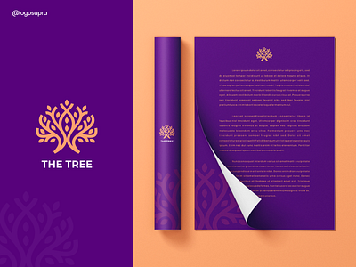 The Tree app brand and identity branding design icon illustration logo minimal vector web