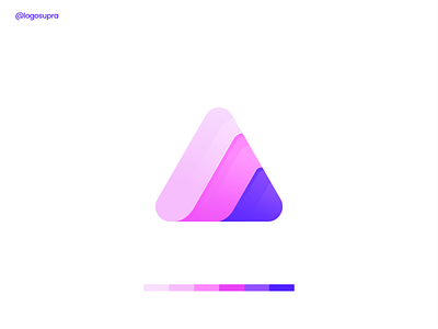 Gradient Letter A