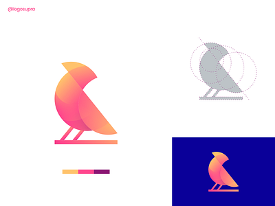 Cardinal Bird app brand and identity branding design esportlogo icon illustration logo minimal vector