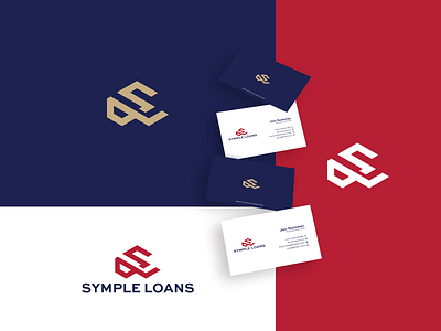 SIMPLE LOAN app brand and identity branding design icon illustration logo minimal monogram letter mark vector