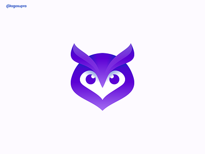 PURPLE OWL app brand and identity branding design icon illustration logo minimal vector web