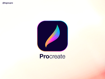 Procreate app brand and identity branding design icon illustration logo minimal procreate vector