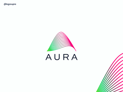 AURA app brand and identity branding design icon illustration logo minimal vector web