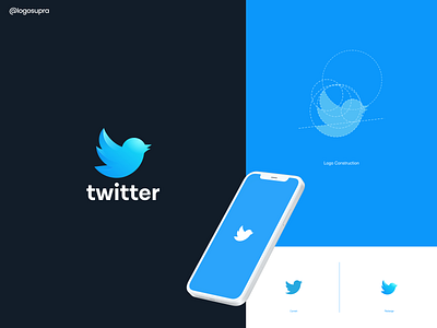 Twitter (logo redesign) app brand and identity branding design icon illustration logo minimal vector web