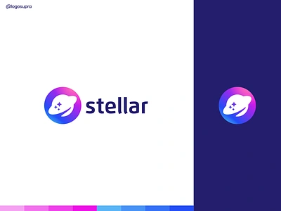 stellar app brand and identity branding design icon illustration logo minimal vector web