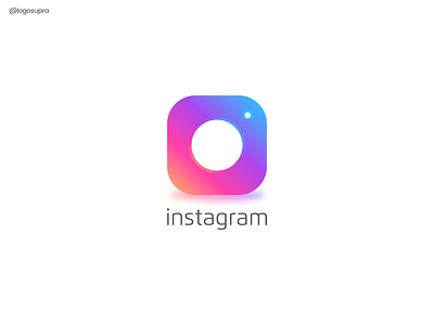 instagram gradient app brand and identity branding design icon illustration logo minimal vector web