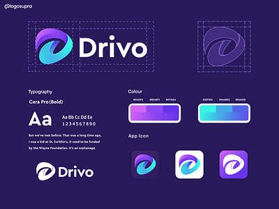 Drivo brand and identity branding design graphic design icon illustration logo typography ui ux vector