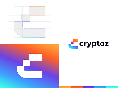 cryptoz brand and identity branding design icon illustration logo typography ui ux vector